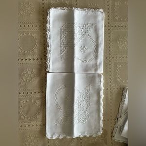 2 Handmade kitchen clothes napkins